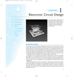 Electronic Circuit Design - Electrical and Computer Engineering