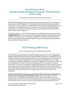 Florida Writing Assessment Program