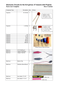 Electronic Circuits for the Evil genius: 57 lessons with Projects Parts