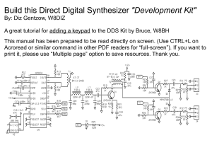 Build this Direct Digital Synthesizer "Development Kit"