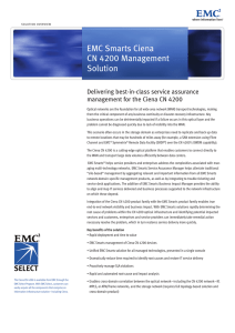 H5559.1-EMC Smarts Ciena CN 4200 Management Solution