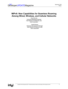 MIPv6: New Capabilities for Seamless Roaming Among Wired
