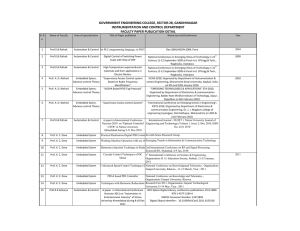 Publications - Government Engineering College, Gandhinagar