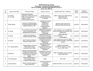 view list of Journals Published