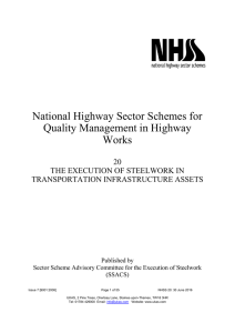 National Highway Sector Schemes for Quality Management