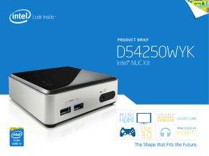 D54250WYK Intel&reg; NUC Kit Product Brief