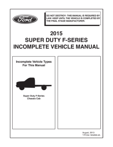 2015 super duty f-series incomplete vehicle manual