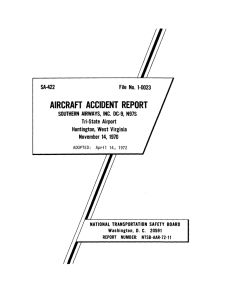 aircraft accident report
