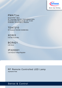 RF Remote Controlled LED Lamp