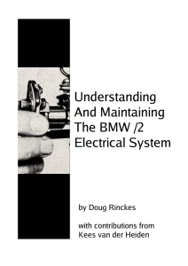 Understanding And Maintaining The BMW /2 Electrical
