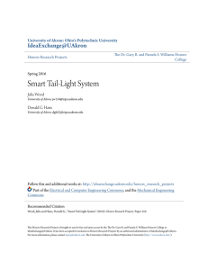 Smart Tail-Light System - IdeaExchange@UAkron