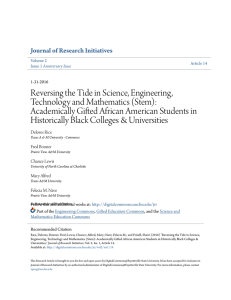 Reversing the Tide in Science, Engineering, Technology and