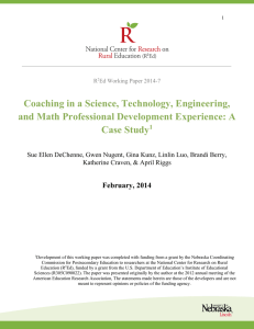 Coaching in a Science, Technology, Engineering, and Math