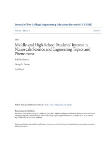 Middle-and High-School Studentsâ•Ž Interest in Nanoscale Science