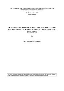 ict-empowering science, technology and engineering for