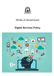 Whole of Government Digital Services Policy