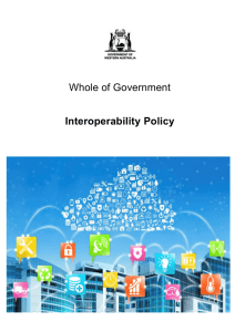 Whole of Government Interoperability Policy