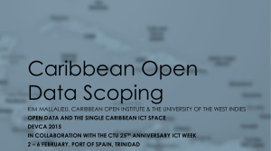Caribbean Open Data Scoping
