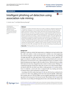 Intelligent phishing url detection using association rule mining