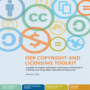 OER Copyright and Licensing Toolkit