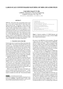 Large-Scale Content-Based Matching of MIDI and