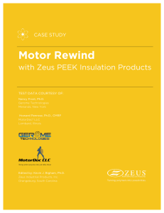 PEEK Insulated Wire - Motor Rewind – Case Study