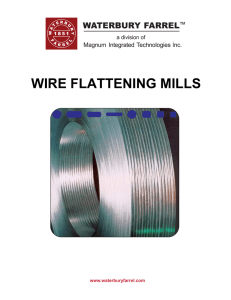 Waterbury Farrel Wire Flattening Mills