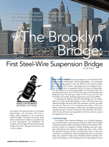 First Steel-Wire Suspension Bridge - Modern Steel Construction