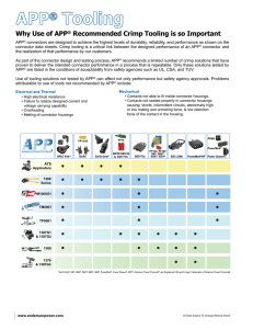 APP Crimp Tooling Overview