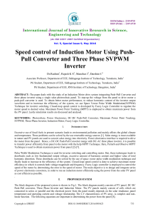 Speed control of Induction Motor Using Push- Pull