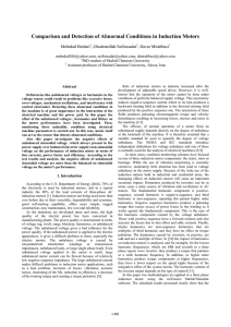 Comparison and Detection of Abnormal Conditions in