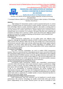 Modeling and Simulation Of Voltage Source Converter In High