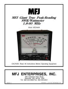 MFJ-868B Manual - MFJ Enterprises Inc.