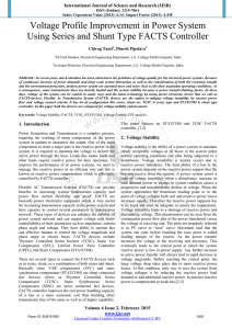 Voltage Profile Improvement in Power System Using Series and