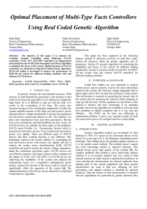 Optimal Placement of Multi-Type Facts Controllers Using