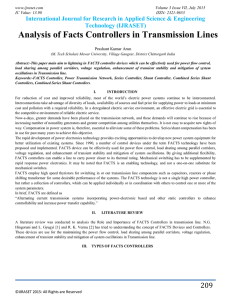 Analysis of Facts Controllers in Transmission Lines