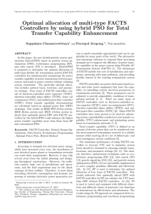 Optimal allocation of multi-type FACTS Controllers by using hybrid