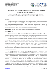 Benefit of FACTS Controllers - International Journals with Impact