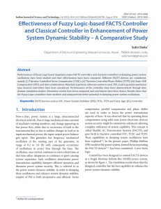 Effectiveness of Fuzzy Logic-based FACTS Controller and Classical