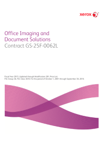 Office Imaging and Document Solutions Contract GS-25F