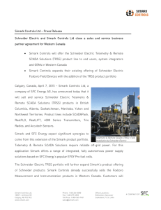 Simark Controls Ltd – Press Release Schneider Electric and Simark
