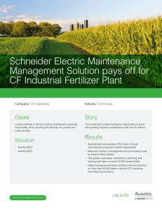 Schneider Electric Maintenance Management Solution pays off for
