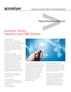 Schneider Electric: Salesforce.com CRM Solution