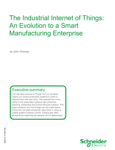 The Industrial Internet of Things: An Evolution to a