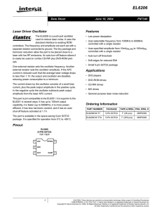 EL6206 Datasheet