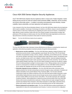 Cisco ASA 5500 Series Adaptive Security Appliances