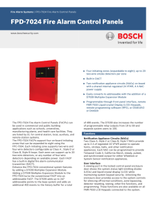 FPD‑7024 Fire Alarm Control Panels
