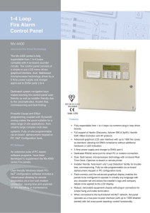 1-4 Loop Fire Alarm Control Panel