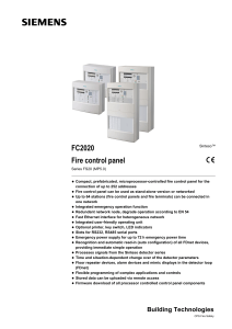 FC2020 Fire control panel