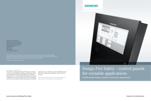 Desigo Fire Safety – control panels for versatile applications